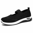 thumbnail image 4 of Black Ladies Casual Mesh Slip-On Shoes With Soft Sole Breathable Design Round Toe Lightweight For All Day Wear Comfort, 4 of 9