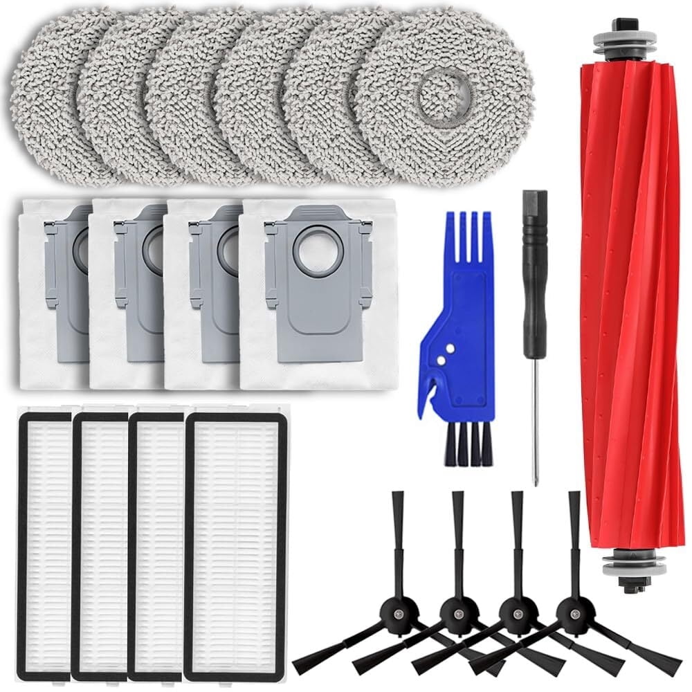 Replacement Parts for Roborock Qrevo Maxv/Qrevo Pro/Qrevo S/Qrevo Pro/Qrevo Plus, Roborock Qrevo Pro Accessories Kit Roborock Qrevo Maxv Filter Roborock Qrevo S Accessories