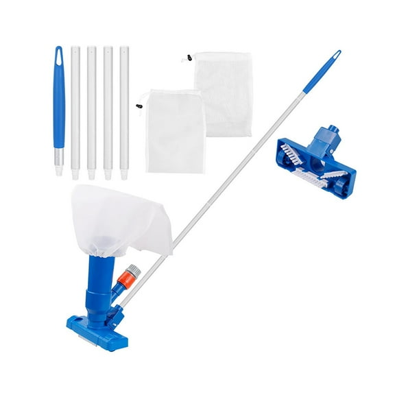 Swimming Pool Vacuum Cleaner Portable Cleaning Tool Kit Pond Fountain Brush Without Electrical Components And Batteries ,Great Suction Power