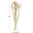 thumbnail image 3 of 49" Tall Dried Plant Natural Foliage Bouquet with Pink Petals, by DecMode, 3 of 9