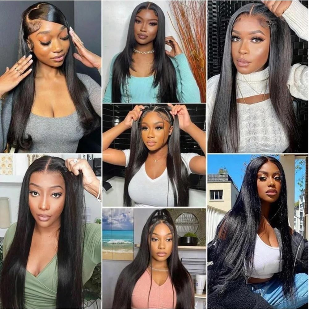 Straight Lace Front Wigs Pre Plucked Human Hair 6×4 Glueless Lace Front Wigs for Women