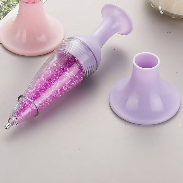 EQWLJWE Stylo Diamant Vase, Stylo de Peinture Diamant 5d Outils Plateau en Plastique, Stylo de Peinture Pointu Forme de Vase Stylo de Peinture Strass, Outil de Perceuse à Ongles pour Peinture Strass