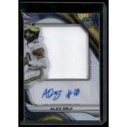 2024 Bowman University Best Alex Orji Michigan Wolverines Prospect Jumbo Relic Autographs #PJA-AO Football Card