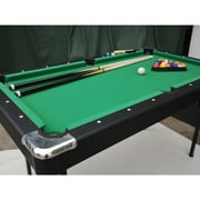 SEGMART 5.5 Ft 3 In 1 Pool & Table, Tennis Multigame Table, Multifunctional Billiard Table, Dining Table, Indoor Game Table, All Accessories Included, Black with Green Felt