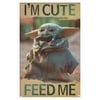Star Wars: The Mandalorian - Feed Me Wall Poster, 14.725" x 22.375", Framed