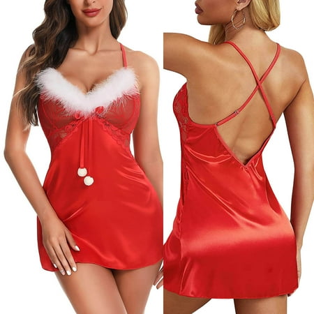 

Underwear Women Women Christmas Jumpsuits Pajamas Lingerie Sexy Sleeveless Underwear Underwear