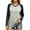 Gray, variant on SwiftWear Women's Raglan Baseball Tee Shirt Long Sleeve V Neck Color Block Casual Workout Top for Fall