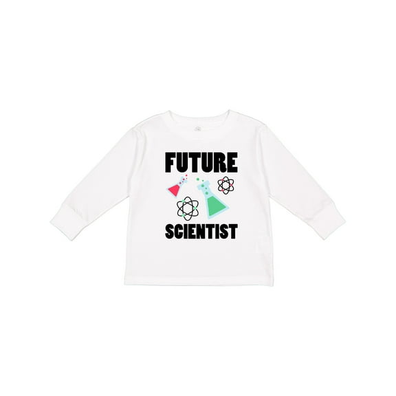 Inktastic Future Scientist Boys or Girls Long Sleeve Toddler T-Shirt