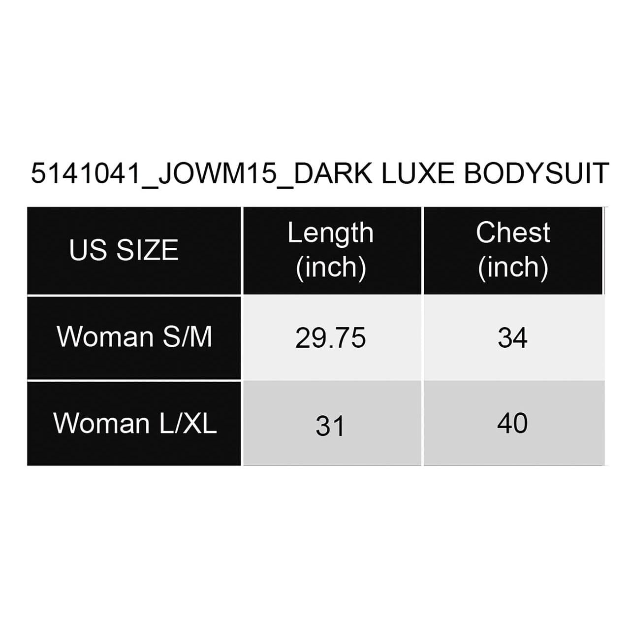 Dark Luxe Bodysuit Costume Accessory for Adults, Black and Gold, S-M, Halloween by Way To Celebrate