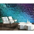 thumbnail image 3 of ohpopsi Emerald Green and Gold Palm Leaves No Paste Included Non Woven Wall Mural, 94-in by 118-in, 3 of 3