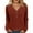 Fall Clothes Orange, variant on Womens Knitted Ribbed Fall Clothes, Long Sleeve Pullover for Women Fashion Loose Fit Solid Color Button Up V Neck Sweaters