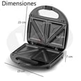 thumbnail image 2 of Sandwichera Electrica YOU Doble Placa Antiadherente 850w 110V, 2 of 5