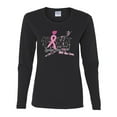 thumbnail image 2 of Wild Bobby Ribbon Pink Spread the Hope Find the Cure USA Flag Sleeve Breast Cancer Awareness Women Graphic Long Sleeve T-Shirt, Black, Small, 2 of 6