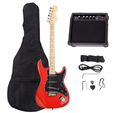 - New 22 Frets Burning Fire Electric Guitar with 15w AMP