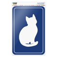 thumbnail image 1 of Pussy Cat Women's Bathroom Sign Home Business Office Sign, 1 of 3