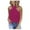 Hot Pink, variant on Tbopshirt Tank Tops for Women,Womens tops,Women's Casual Slim Zipper Hanging Neck Solid Color Sleeveless Stitching top,T-shirt Vest Tee Blouse,Womens Fashion