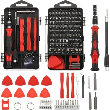 138 In 1 Precision Screwdriver Sets Diy Repair Kit, Screwdriver Tool Kit Suitable For Iphones,tablets,watches,cameras,nintendo Repairs Etc.with Mini Wrench And Stripped Screw Remover.（RED）