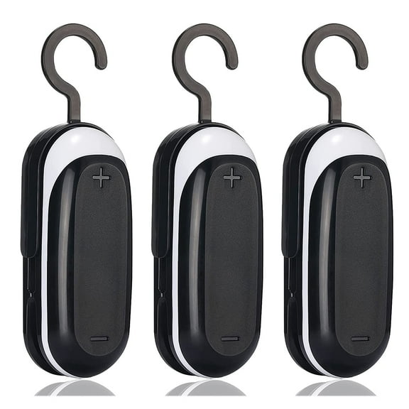 3PACK Mini Bag Sealer, Portable Heat Vacuum Sealers Plastic Sealer, Chip Bag Sealer, 2 in 1 Heat Seal and Cutter Mini Food Sealer For Plastic Bags Mini Portable Sealer, Bag Sealer