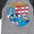 thumbnail image 3 of Hot Wheels - Racing USA - Toddler And Youth Raglan Graphic T-Shirt, 3 of 4
