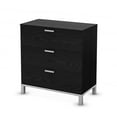 thumbnail image 1 of South Shore Flexible Collection 3-Drawer Chest Black Oak, 1 of 4