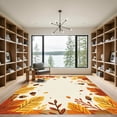 thumbnail image 2 of ODIKA 6'x9' Machine Washable Non-Slip Area Rug, Rustic Burnt Orange High Traffic Rug with Pad, Orange, 1052867, 2 of 8