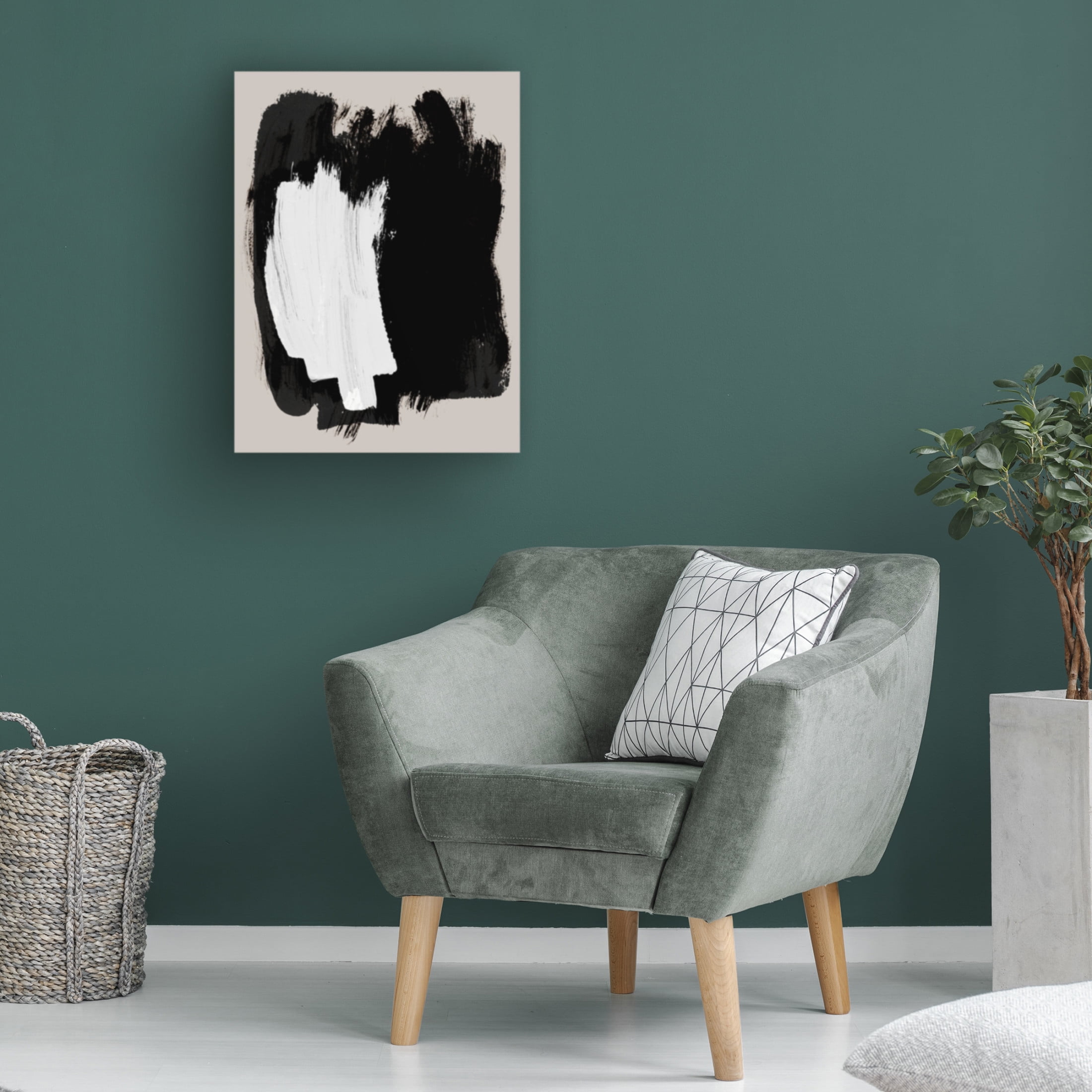Trademark Fine Art Mareike Bohmer Abstract Brush Strokes 16 Canvas Wall Art