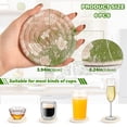 thumbnail image 6 of 6 Pcs Drink Coasters with Holder 3.94in Woven Coasters for Drinks Gradient Elegant Floral Coaster Set for Protection Table, 6 of 7
