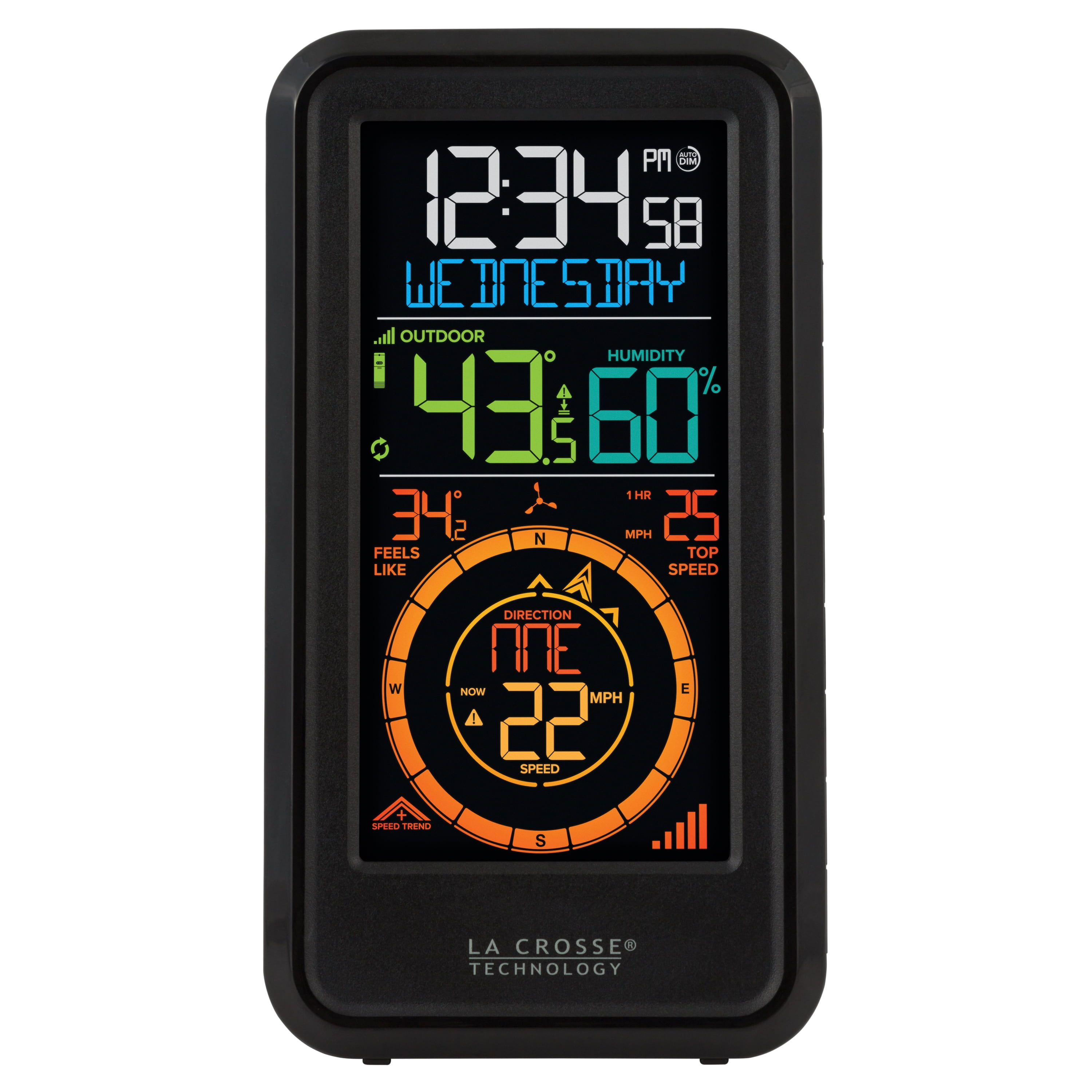 La Crosse Technology Wireless Weather Station with Temperature, Wind, and Humidity, S81120-INT