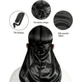 thumbnail image 3 of BLSCODE Silky Durag for Men Wave, Premium Satin Deluxe Du-rag with Long Tail Headscarf Elastic Wide Straps Black, 3 of 7