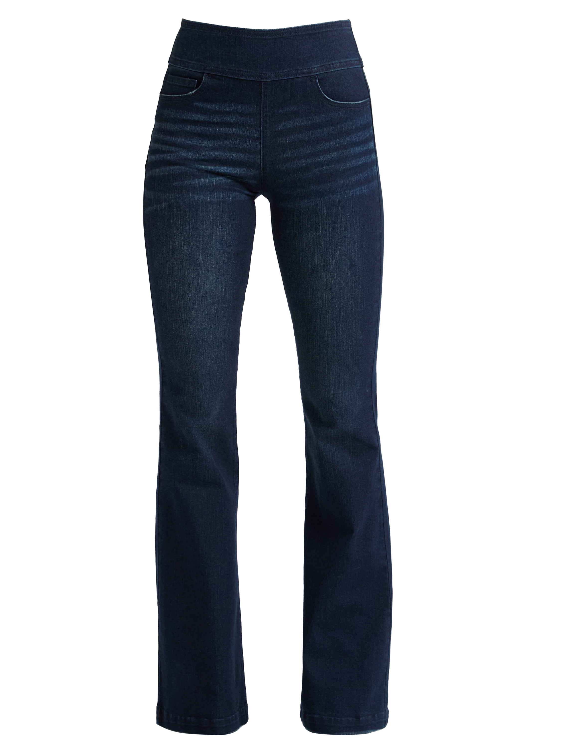 Sofia by Sofia Vergara Women's and Women's Plus Melisa Flare High Rise Pull On Jeans, 30.5", 32.5" and 34.5" Inseams, Sizes 0-28 - image 5