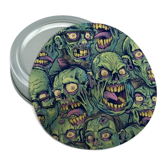 Zombie Pattern Dead Corpses Undead Horror Round Rubber Non-Slip Jar Gripper Lid Opener