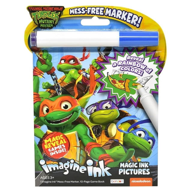 Libro de actividades Bendon Teenage Mutant Ninja Turtles con marcador