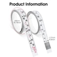 thumbnail image 2 of Ymapinc 2 Packs Steel Self Adhesive Measuring Tape 78 Inches/200 cm Sticky Tape Ruler Measure White Metric and Imperial Measure Reading Ruler Tapes for Workbench Drafting Table, 2 of 5