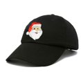 thumbnail image 4 of DALIX Christmas Happy Santa Hat Womens Embroidered Baseball Cap in Black, 4 of 6