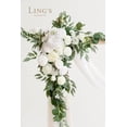 thumbnail image 3 of Kit de flores artificiales en forma de arco para boda, Ling's Moment, paquete de 4, 3 of 8