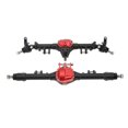 thumbnail image 3 of Juego de eje delantero y trasero de metal RC Eje de coche RC integrado de dirección grande para Axial SCX10 II 90046 90047 D90 D1101/10 Coche trepador de control remoto Negro Rojo, 3 of 10