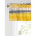 thumbnail image 6 of Valances for Windows Gray Yellow Gradient Rod Pocket Cafe Window Treatments Valance Curtains for Kitchen Bathroom Laundry Basement Windows 60"x14", 6 of 9