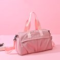 thumbnail image 1 of Bolsa De Viaje Bolso de deporte plegable con compartimento para zapatos de bolsillo húmedo y seco (rosa), 1 of 8