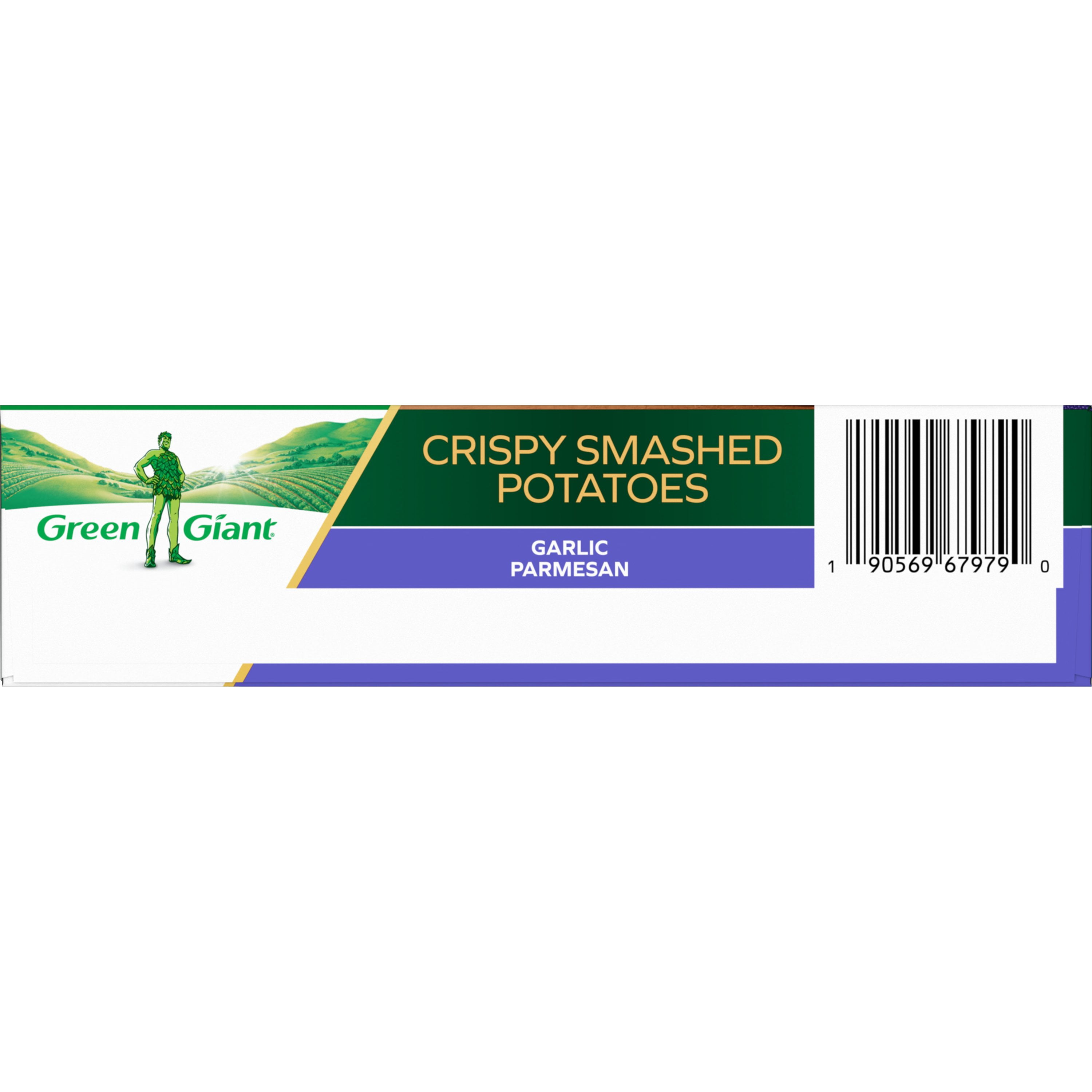 Green Giant Crispy Smashed Potatoes, Garlic Parmesan, 12 oz Box (Frozen Vegetables)