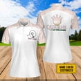 thumbnail image 2 of PHYSHOP - Queens On The Greens Custom Short Sleeve Women Polo Shirt Golf Girl Polo Shirt Personalized Golfing Shirt, 2 of 2