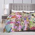 thumbnail image 3 of Adventure Time Bed Blanket Air Conditioner Quilt Ultra Soft Flannel Blanket All Season Fuzzy Blanket Reversible Fluffy Plush Blanket 80"X60", 3 of 7