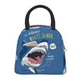 thumbnail image 1 of Balery Great White Shark Bolsa de Almuerzo para Mujeres, Caja de Almuerzo, Bolsa de Almuerzo Pequeña Impermeable, Tote de Almuerzo Reutilizable con Gran Capacidad, 1 of 6