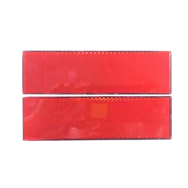 4 cintas de advertencia de seguridad para camiones, de alta visibilidad, de plástico, reflectantes, para automóviles y vehículos (rojo)