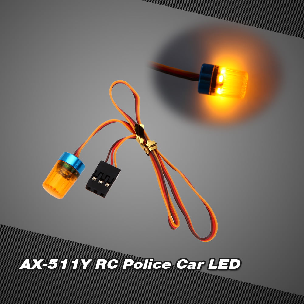 AX-511Y RC Circular Ultra Bright Car LED With Flashing Fast-Slow Rotating X3C8 