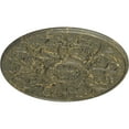thumbnail image 3 of 33"OD x 1 3/4"P Versailles Ceiling Medallion (Fits Canopies up to 3 1/4"), Hand-Painted Witch Hazel Crackle, 3 of 6