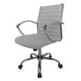 thumbnail image 5 of Furniture of America Ilmot Faux Leather Office Chair, White, 40-in, 5 of 9