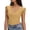 Khaki-02, variant on Perfectbot Women's Slim Fit V Neck Tops Ruffle Cap Sleeve Breathable Summer Casual Going Out Blouses