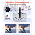 thumbnail image 3 of KFFKFF Snow Machine, 1500W Handheld/Hanging Snow Maker By Wireless Remote Control, Portable Snowmaking Machine, High Output Snowflake Maker with 5L Tank, 3 of 9