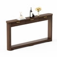 thumbnail image 5 of Aukfa 70.1" Modern Wooden Console Table with Drawers & Shelves, Slim Sofa Side Table for Entryway & Hallway,Walnut, 5 of 8