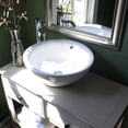thumbnail image 3 of Brant Point Collection Nantucket Sinks 17 Inch Round White Vessel Sink With Overflow NSV218, 3 of 7